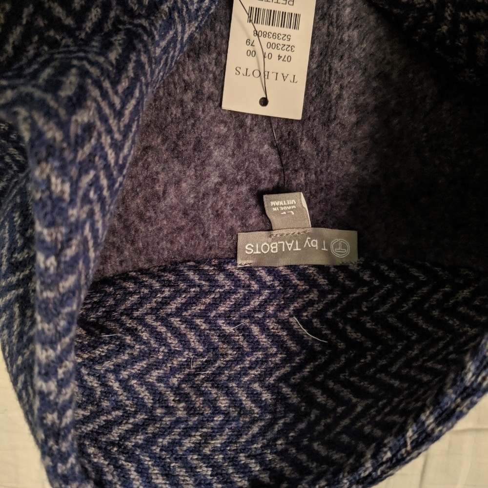 NWT T by Talbots zip front jacket